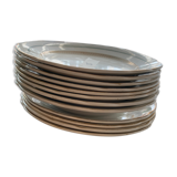 Lot 12 porcelain plates vendome