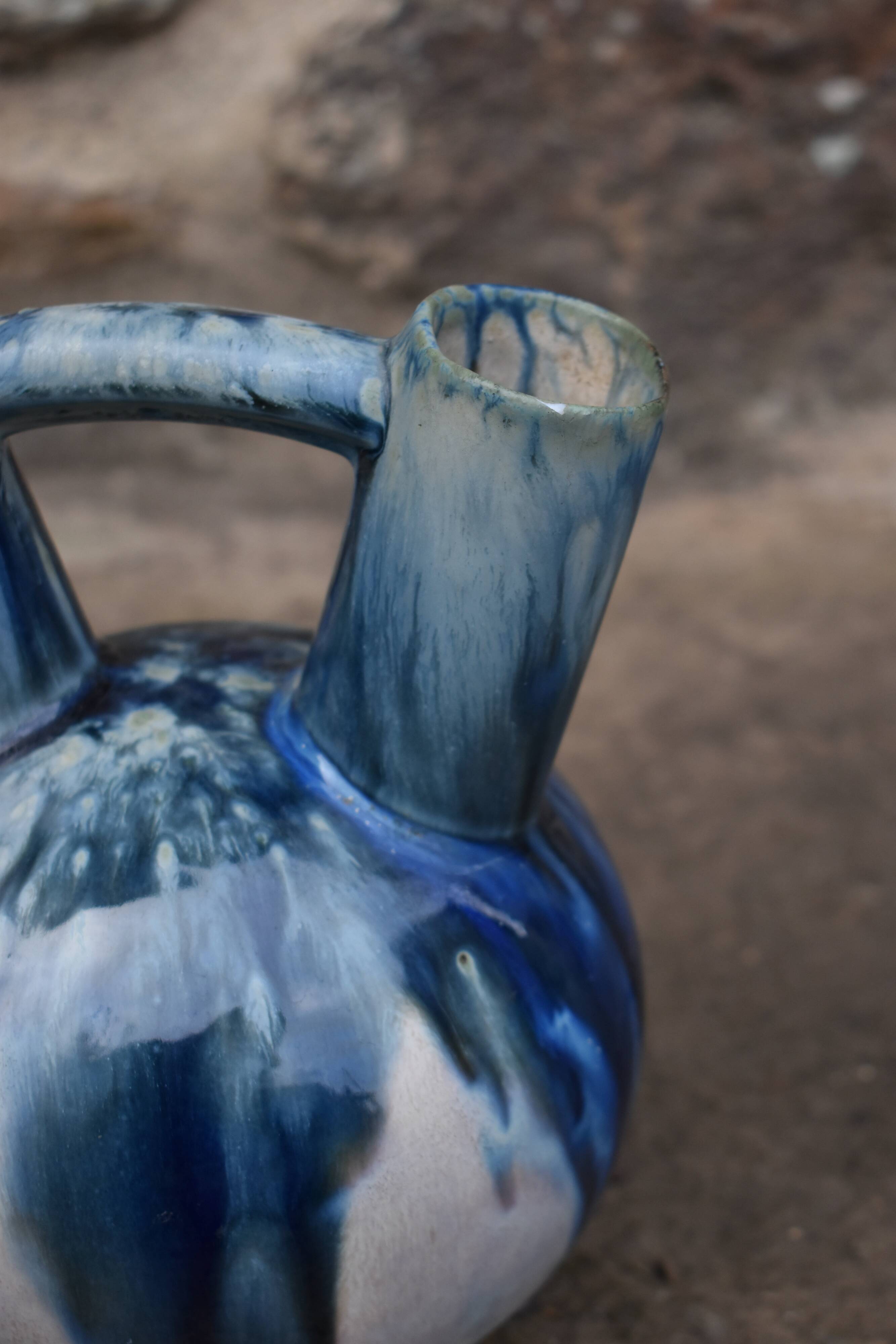 Vase double col art déco