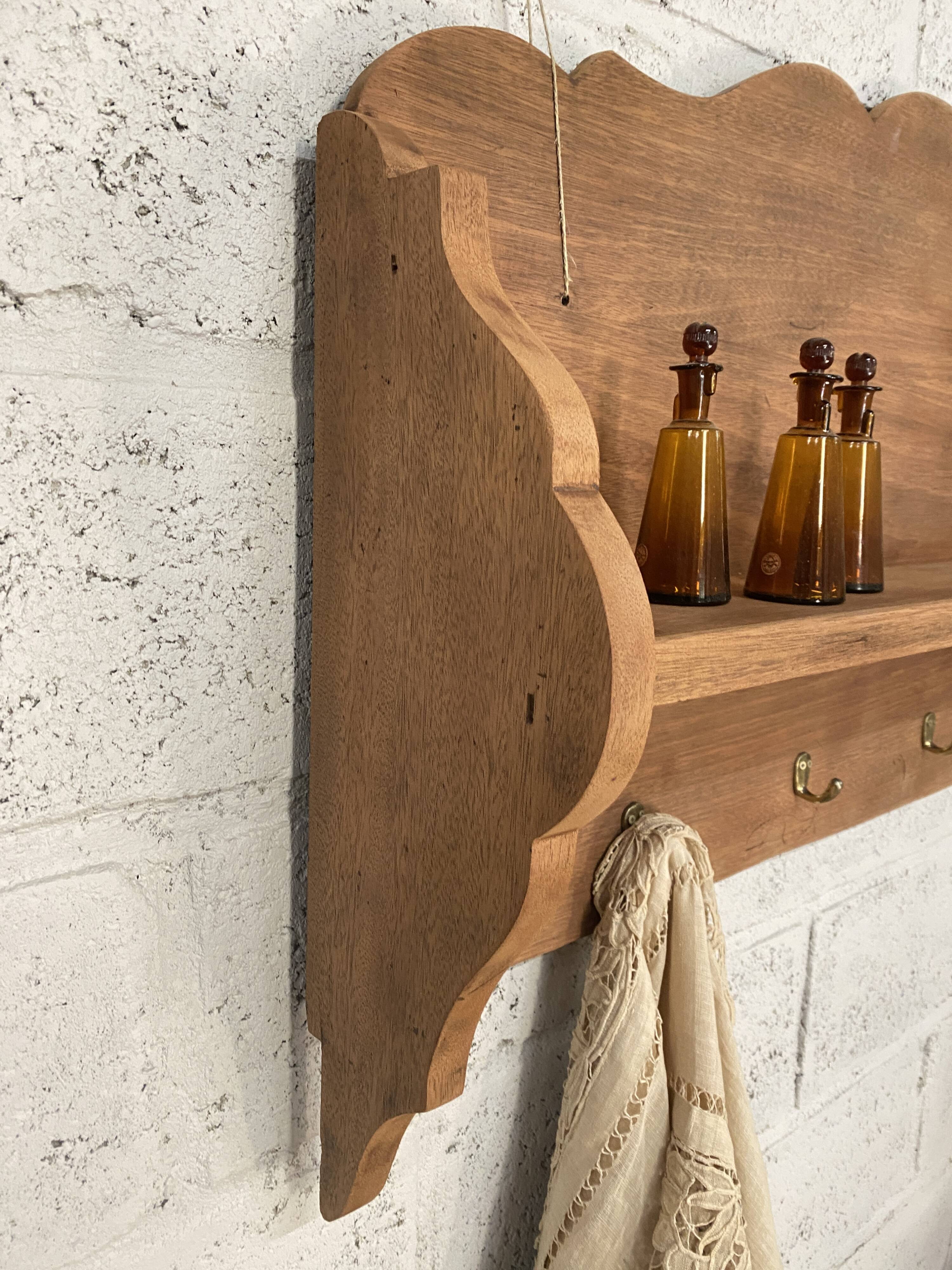 Wall shelf hook