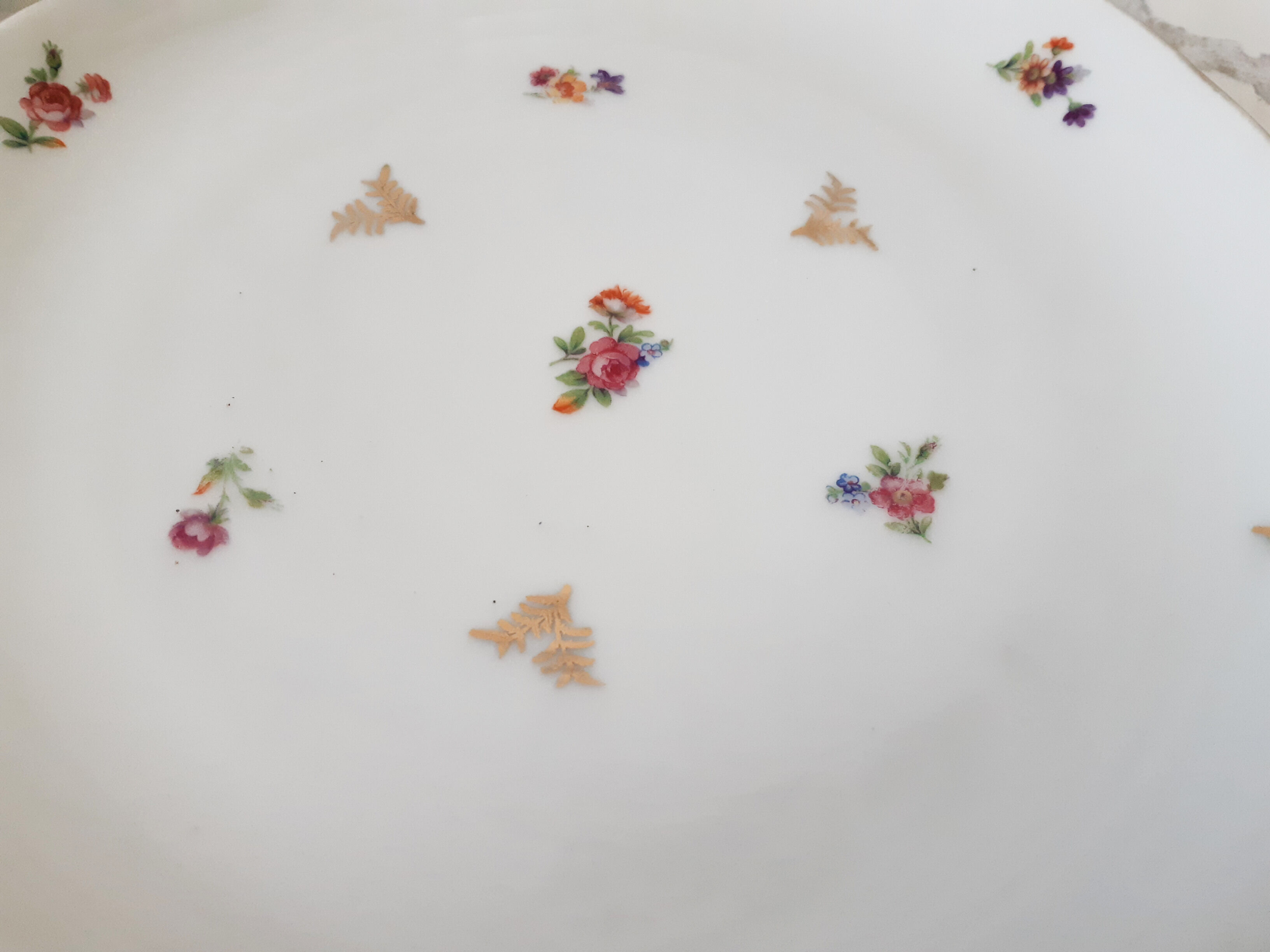 Dessert dishes in Limoges porcelain