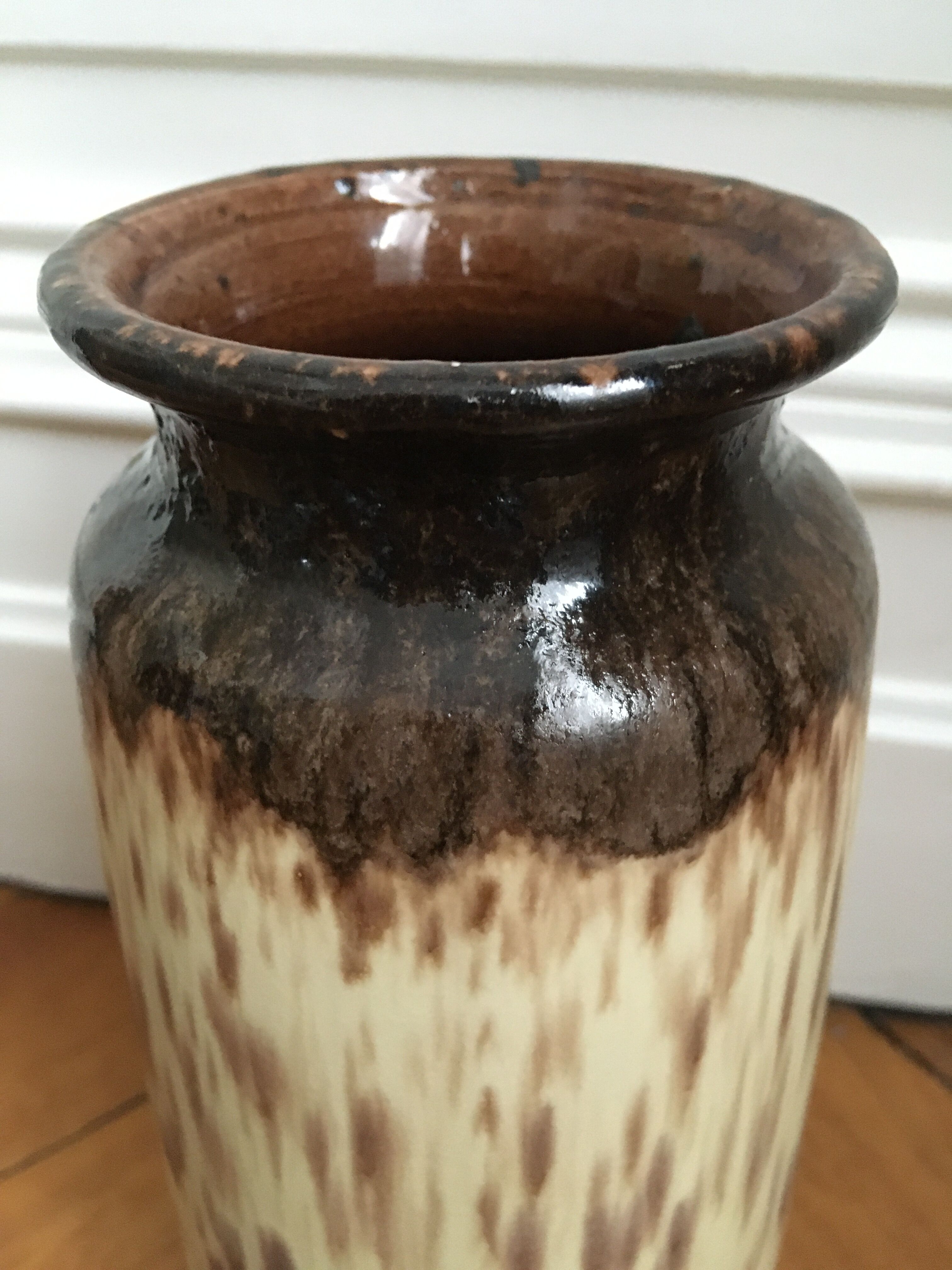 70s sandstone vase