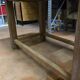 Old farmhouse table made of solid wood - Vintage work table