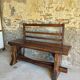 Rustic/brutalised entrance bench