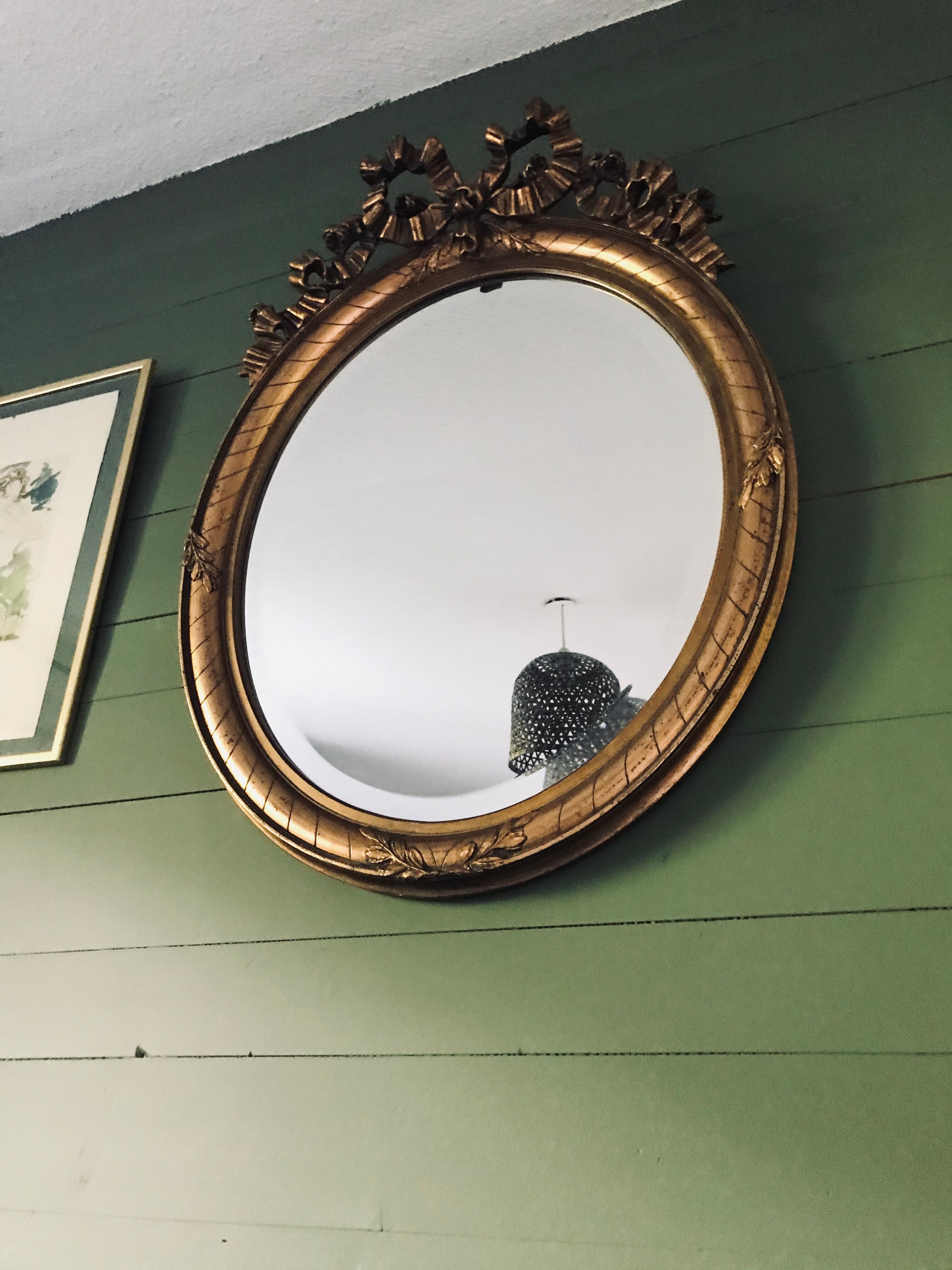 1900 mirror with beveled knot - 80x62cm