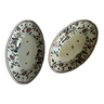 Oval dishes earthenware Gien decoration Horn of Abundance