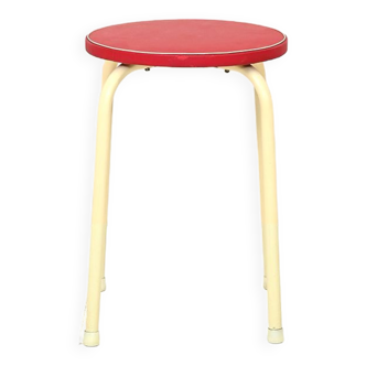 Tabouret en métal vintage