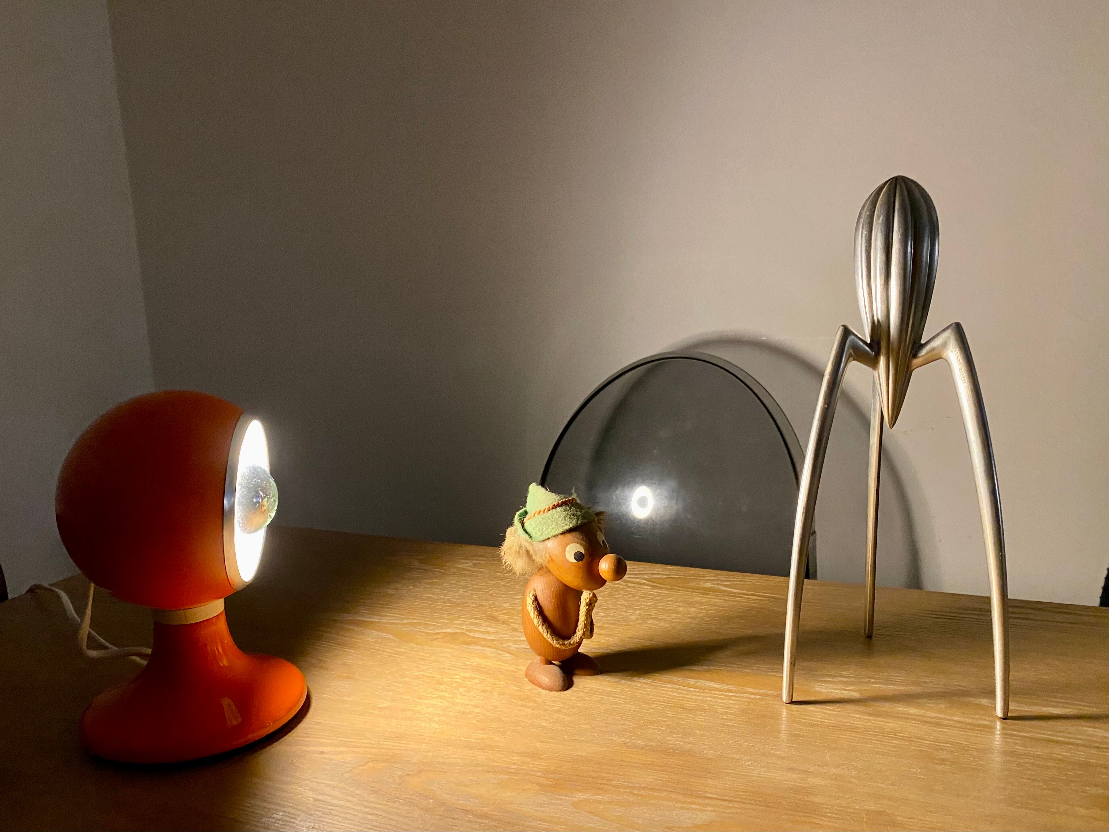 Magnetic eyeball lamp Luci italy vintage design 70s original
