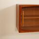 Buffet vintage | Porte coulissante en verre | Flottant | 160 cm