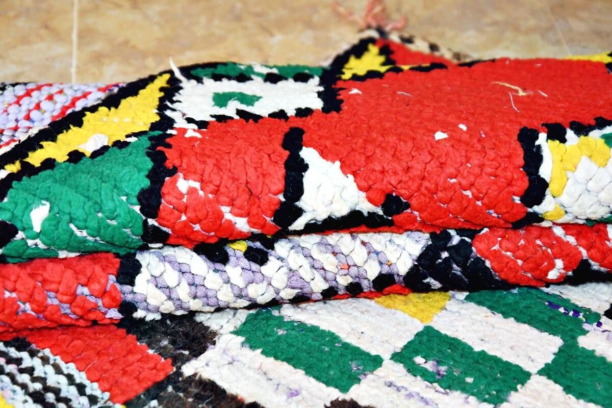 Vintage Berber hallway rug