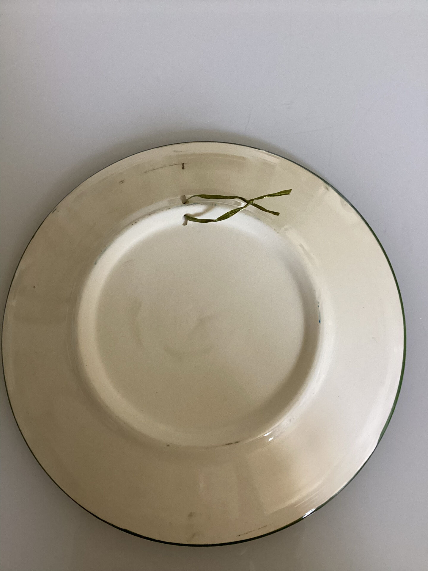 Decorative ceramic plate with bread motif, wall plaque from Jerusalem.