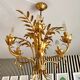 6-light chandelier in gold metal
