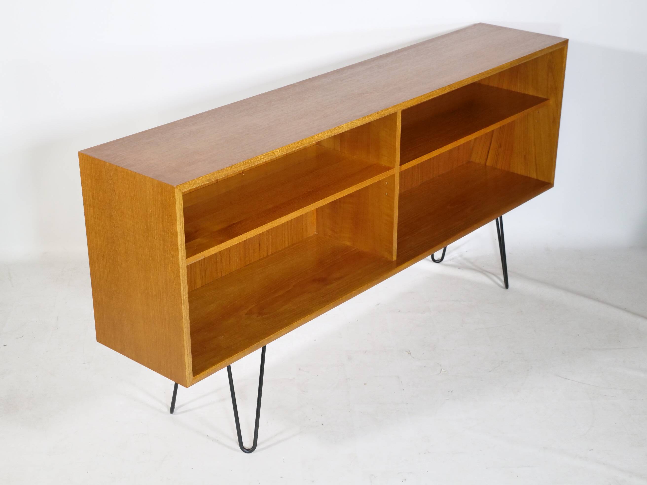Teak Hairpin shelf sideboard from WK Möbel