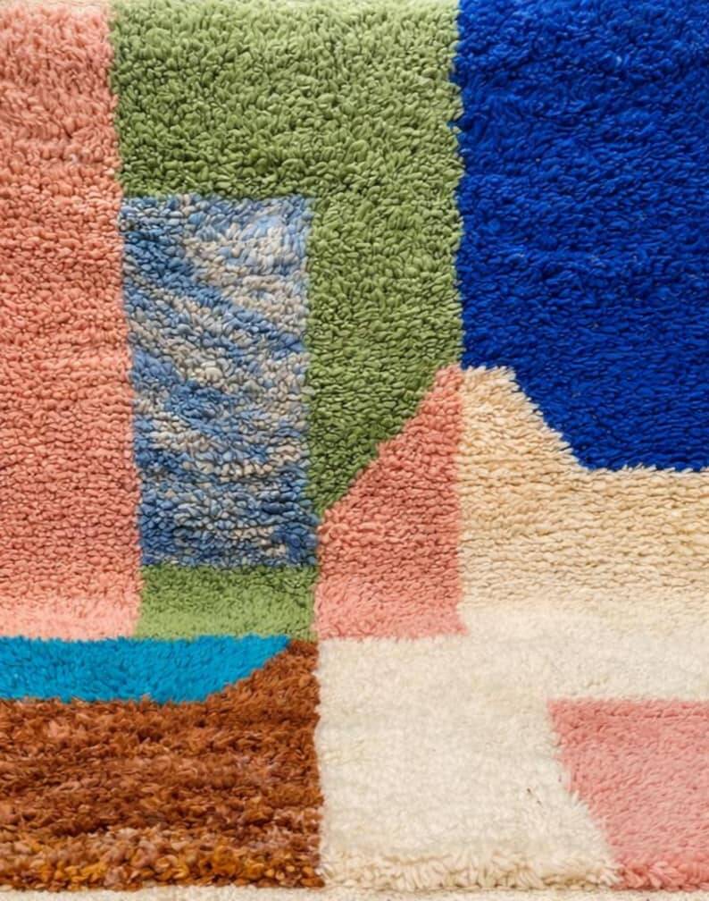 Moroccan wool rug 250cm x 150cm