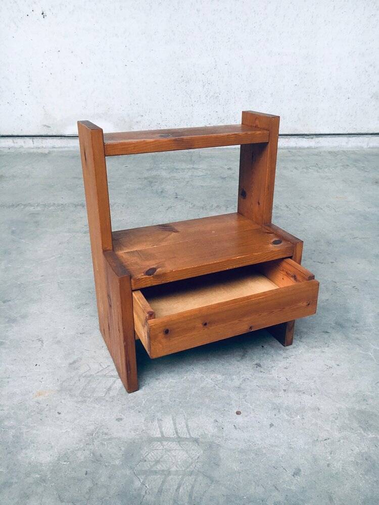 Mid-Century Scandinavian Pine Bedside Tables, Sweden, 1960s, Set of 2