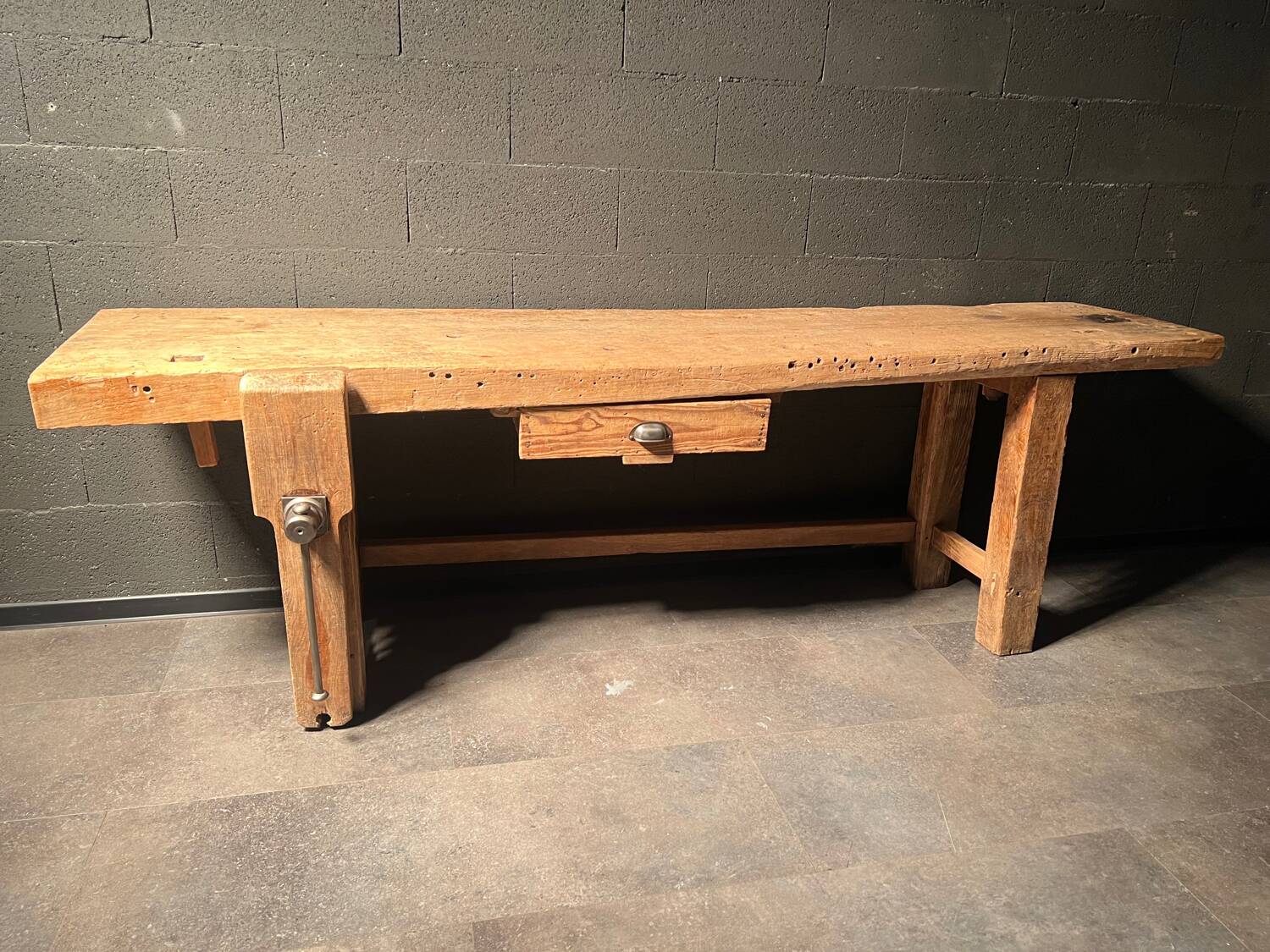 Old industrial workbench