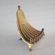 Vintage Menorah 9 Candle Mid Century Brass Peacock Waterfall
