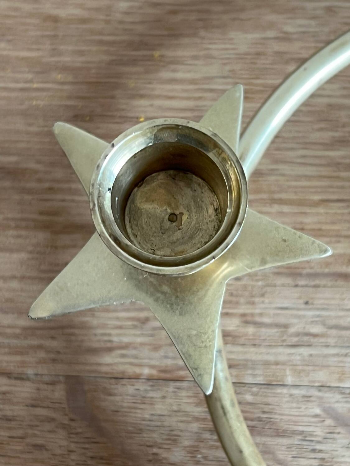 Vintage brass candle holder