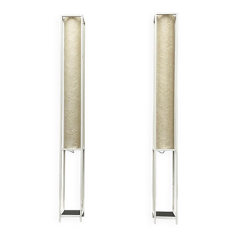 Mid-century modern minimalist floor lamps, Germany, 1960s, set of 2.