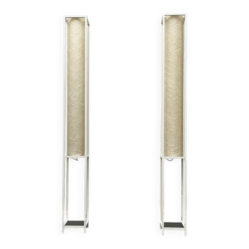 Mid-century modern minimalist floor lamps, Germany, 1960s, set of 2.