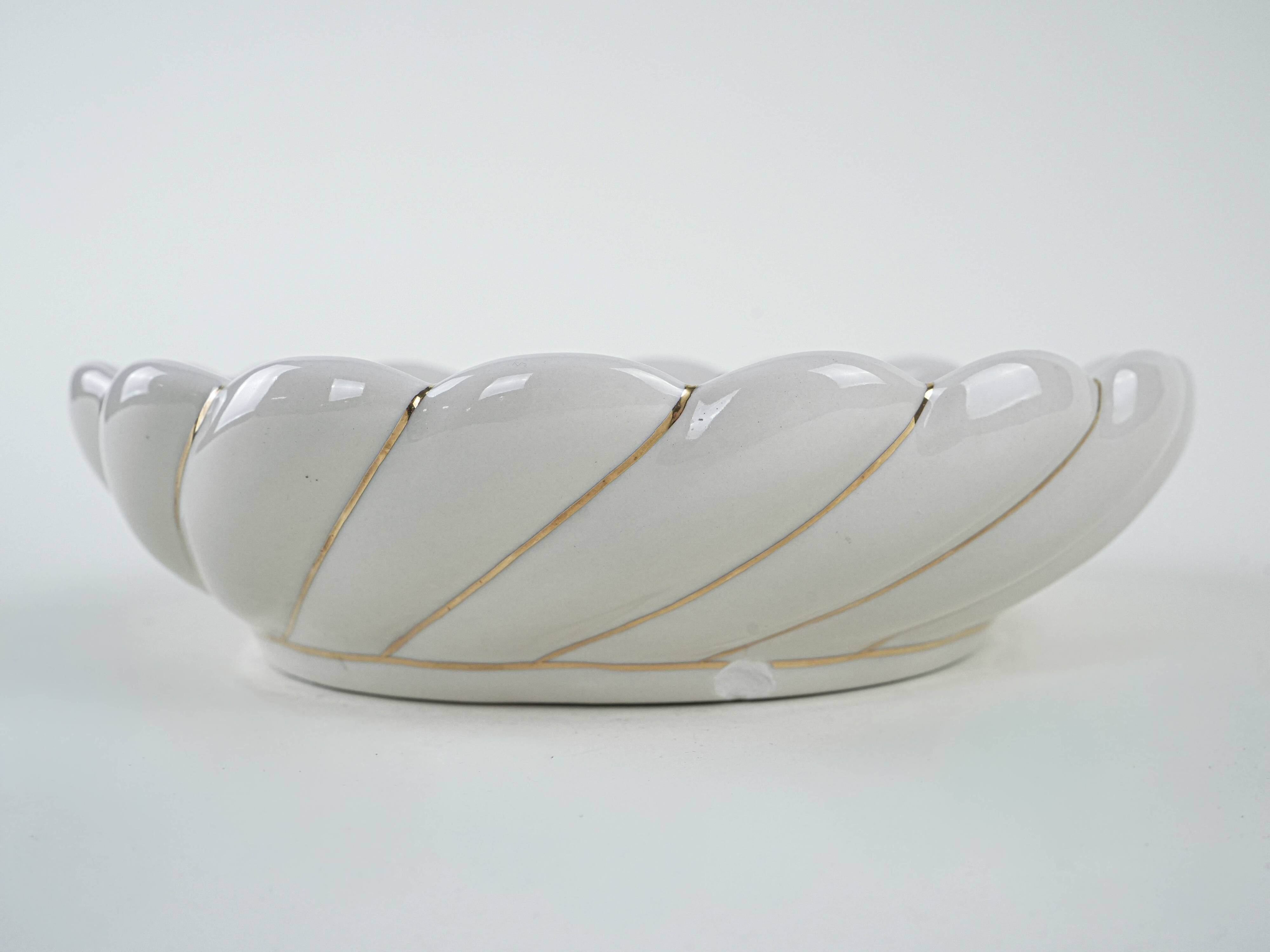 Ceramic decorative bowl, Italian design, 1980s, production: Italy