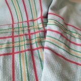 Ensemble nappe et 11 serviettes coton damassé vintage