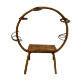 Vintage bamboo plant table