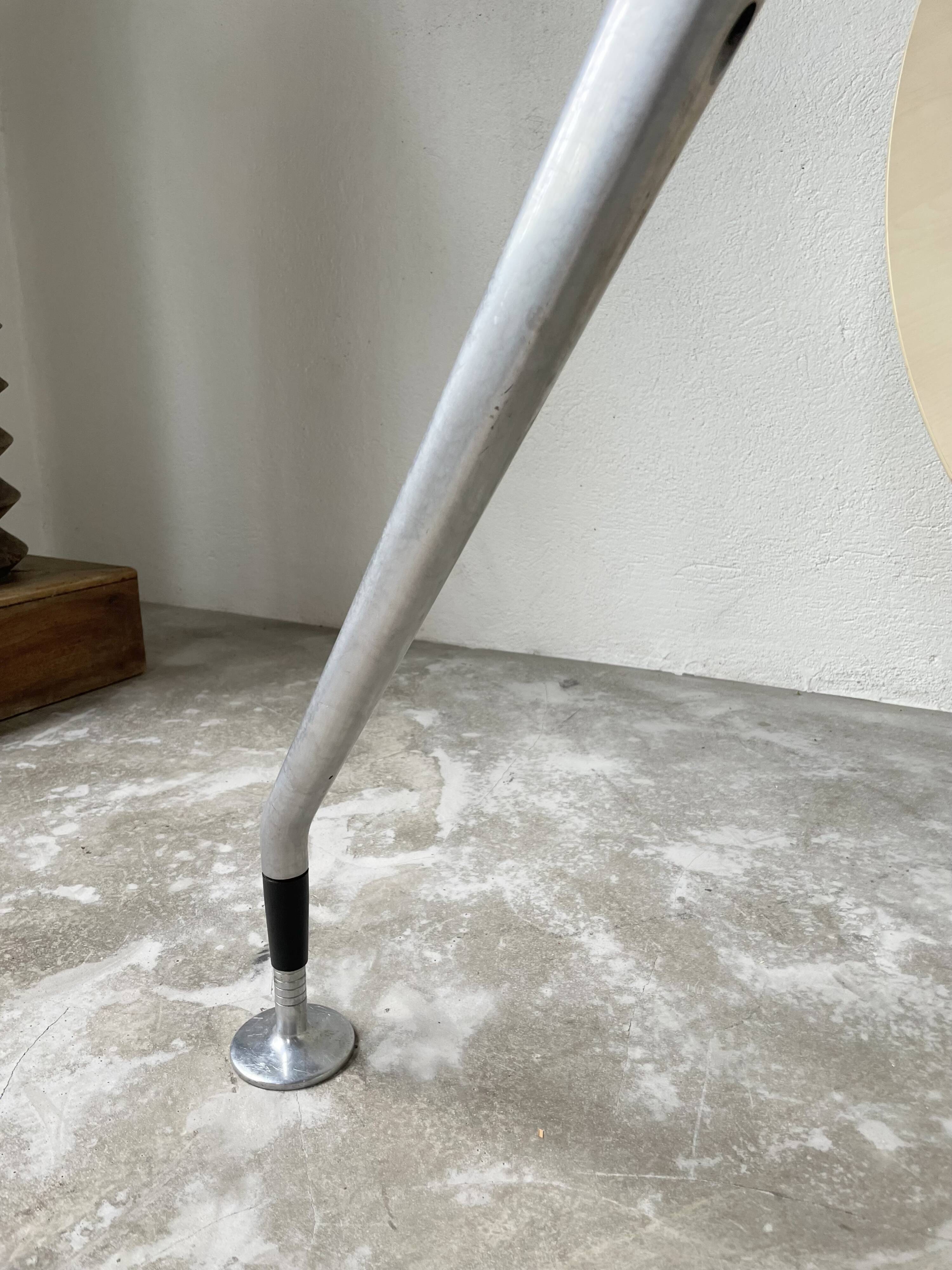 Tecno Nomos Round Table Brushed Metal