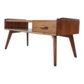 Vintage G-Plan coffee table in brown teak from the 1950s, mid-century design, with integrated drawer.