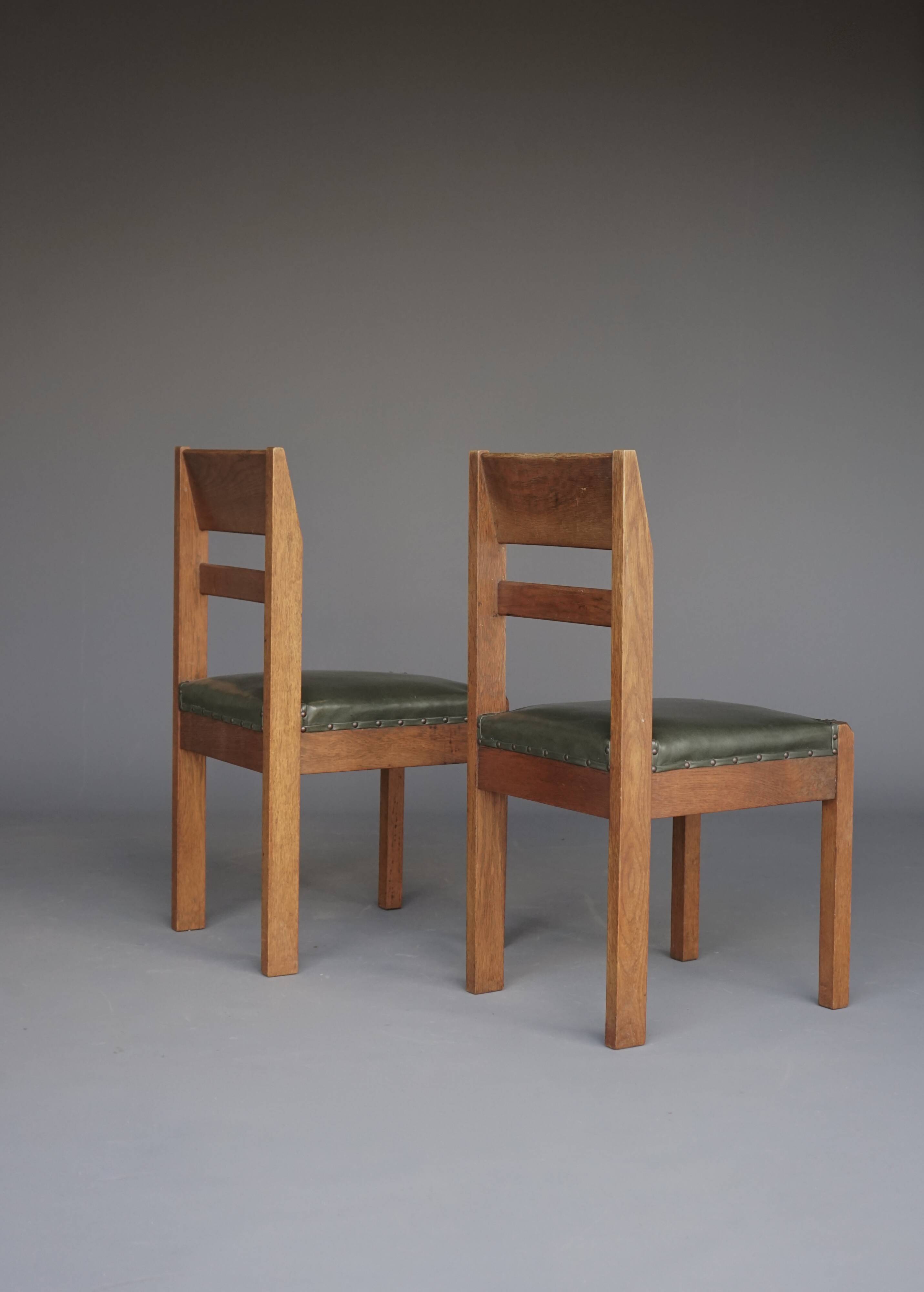 Modernist Side Chairs by Piet Klaarhamer, 1917, Set of 2