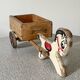 Pull-along toy, "SANTA'S WORKSHOPS", antique toy