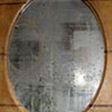 Miroir peint en bois du XIXe siècle 97cm