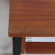 60s modernist style desk in black and mahogany laqué wood
