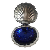 Shell butter dish 1950 with its blue cup