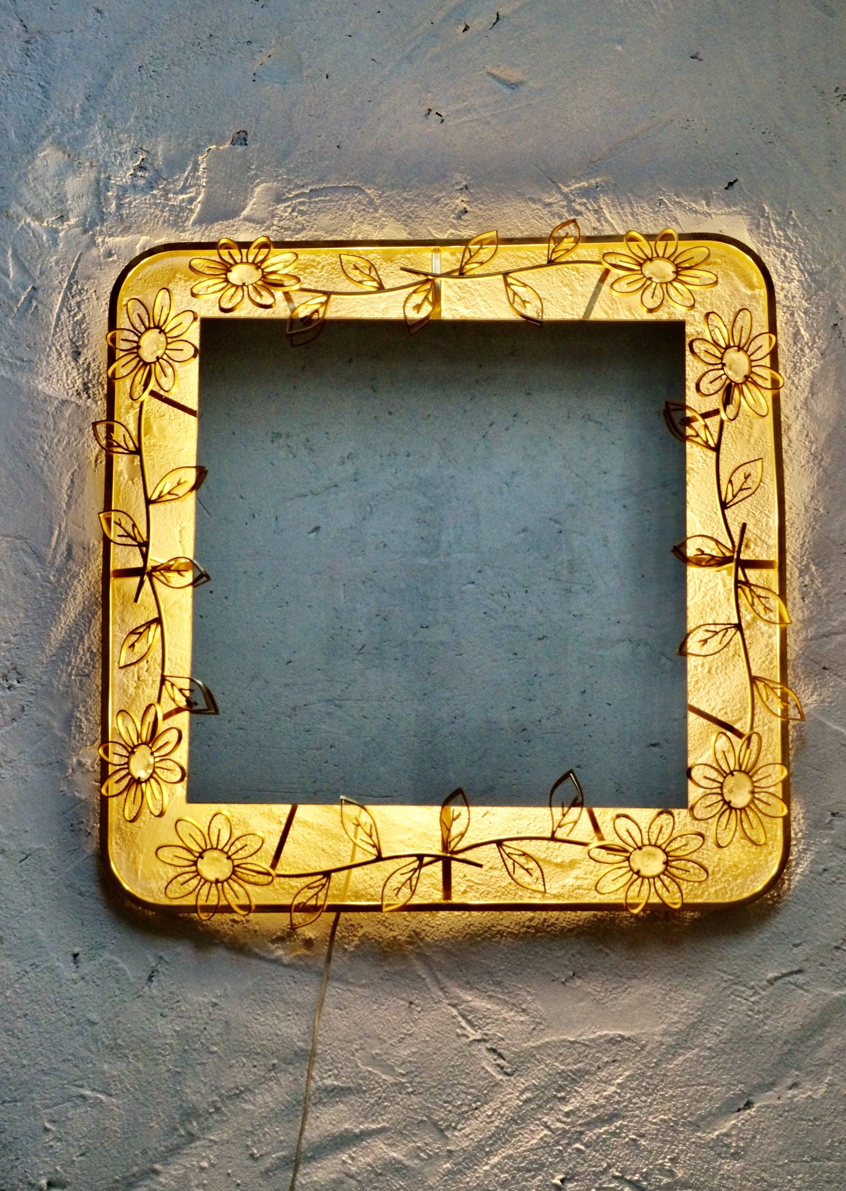 Mirror by Palwa, illuminated, 70s