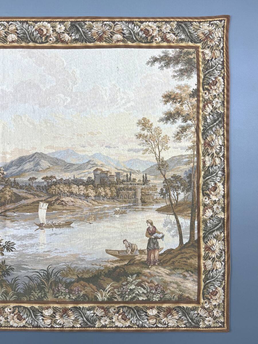 Large Gobelin-style wall tapestry, 20th century