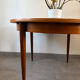 Table ronde scandinave extensible en teck