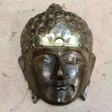 Wooden Buddha mask for hanging