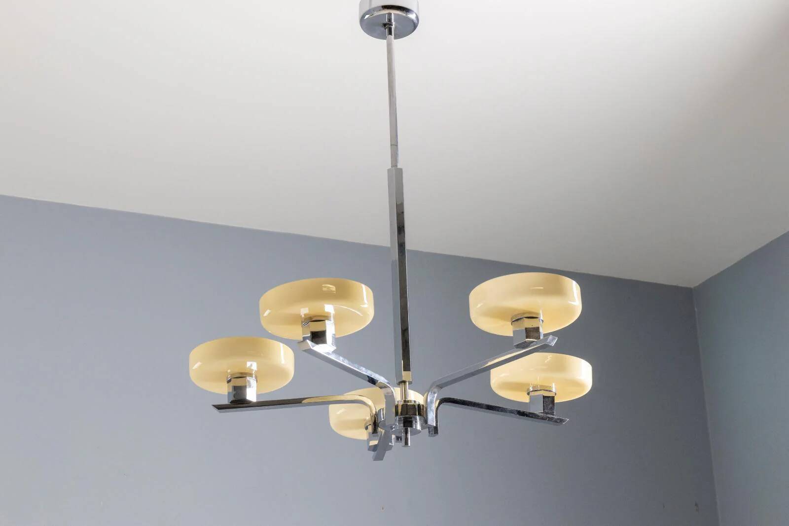 Lustre Art Déco, influence Bauhaus, années 1930