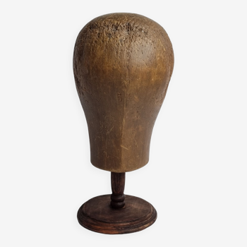 Former wooden milliner's head, 1900