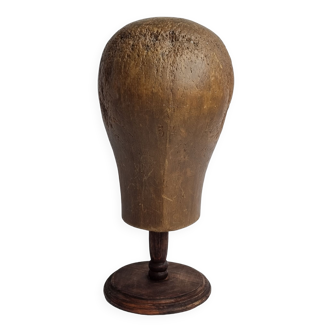 Former wooden milliner's head, 1900