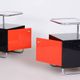 Bauhaus Bedside Tables attributed to Vichr & Spol, 1930s, Set of 2