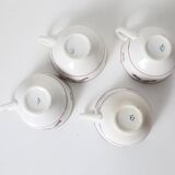 Set of 4 cups, vintage, French