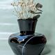 Vase Verrerie de Maure - Vieil black and scrolls