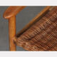Fauteuil vintage en osier édité par Uluv, 1960