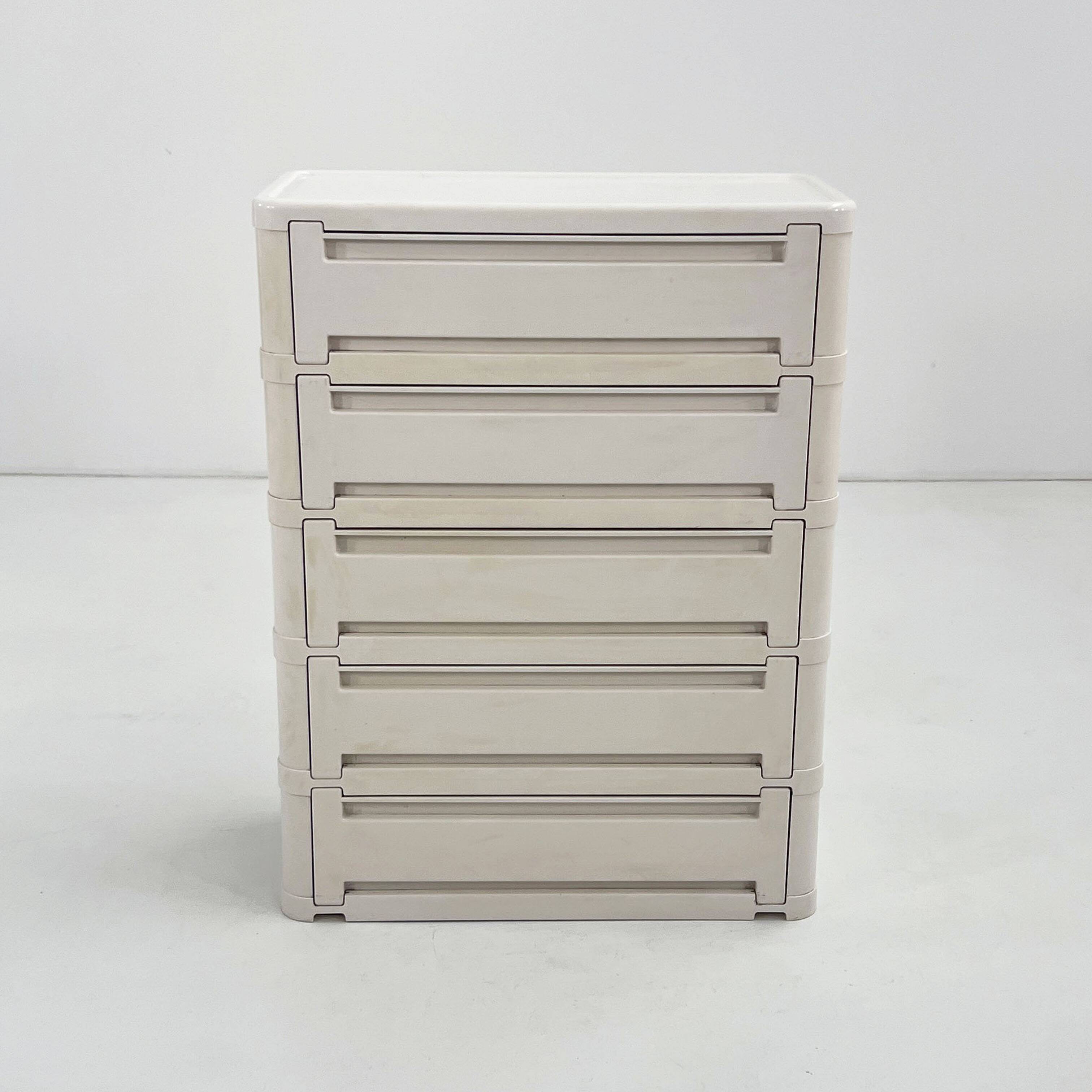 White cabinet model "4964" by Olaf Von Bohr for Kartell, 1970