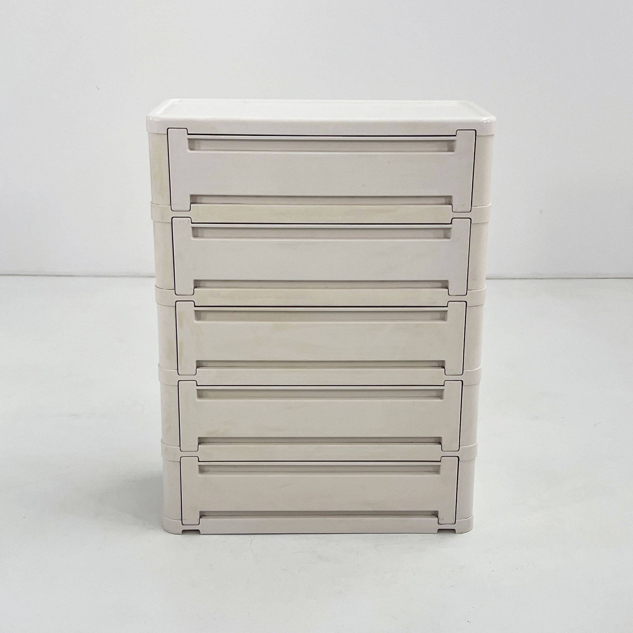 White cabinet model "4964" by Olaf Von Bohr for Kartell, 1970