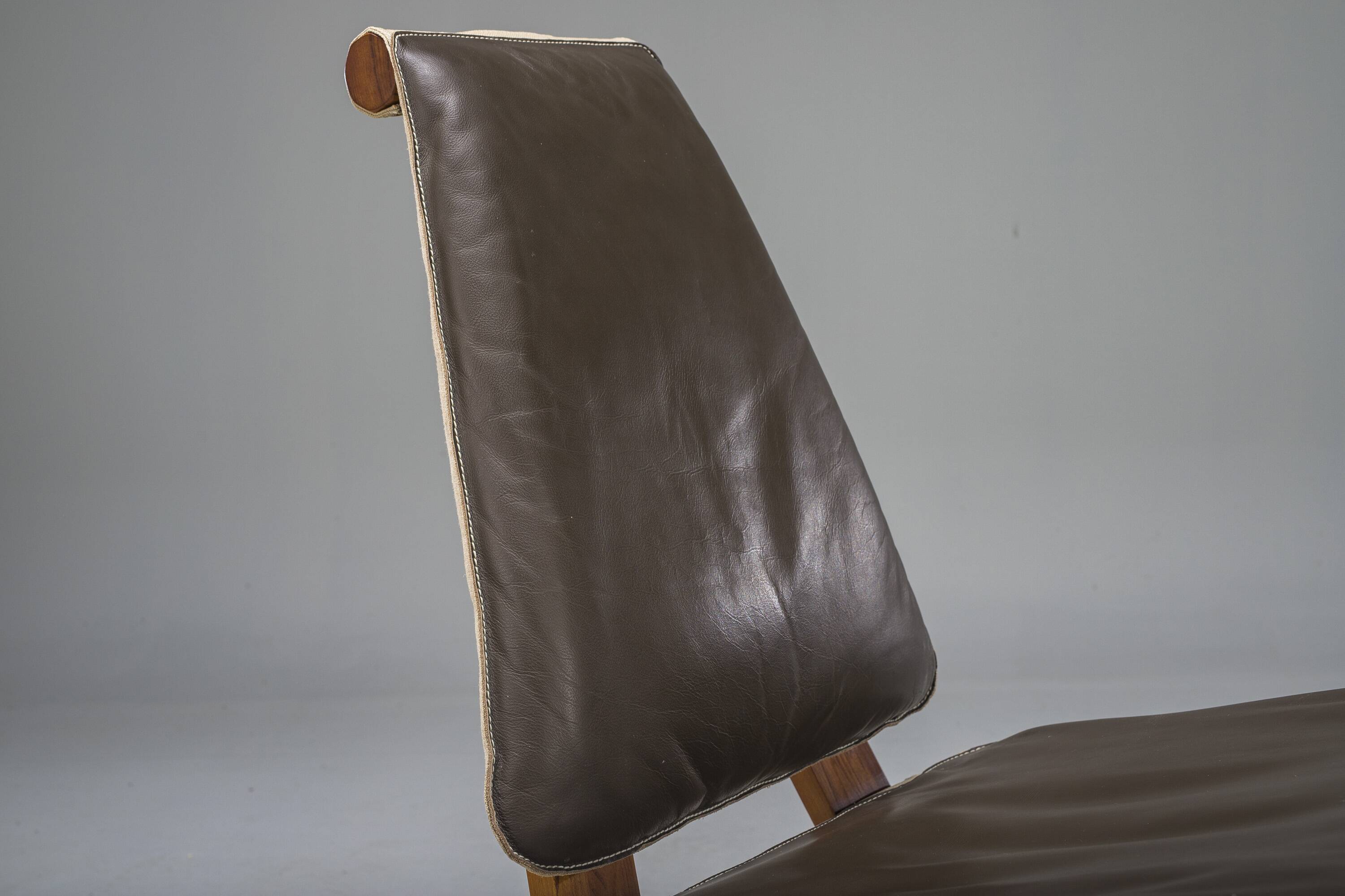 French S46 Dromadaire Chair by Pierre Chapo for Ebenisterie Seltz, 1970s