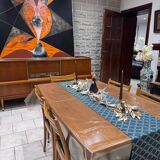 Vintage Scandinavian set – extendable table & 6 chairs