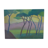 Canvas depicting the pines of St. Marguerite