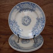 3 deep plates Sarreguemines Jardinière Terre de Fer